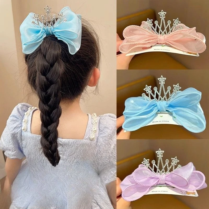 Pinzas de pico de pato con corona para el pelo de niña – Diseño adorable - imagen 5