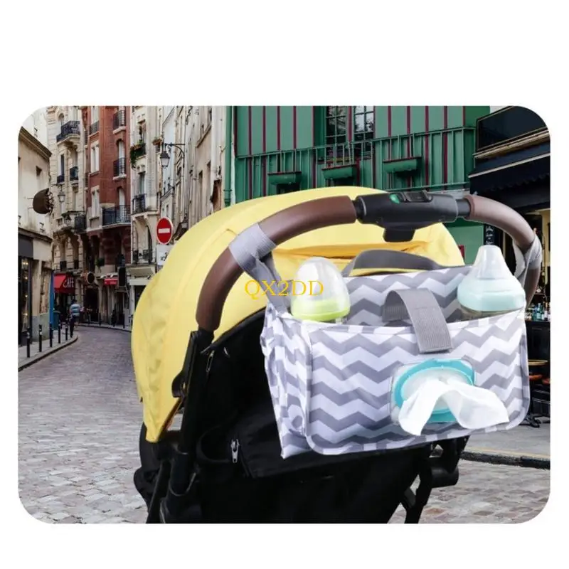 Bolsa organizadora cochecito con cambiador y soporte toallitas - imagen 4