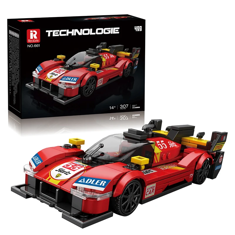 Bloques de Construcción Coche Deportivo Speed Racer para Niños