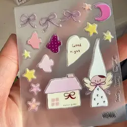 Pegatinas efecto gel de ángeles para móvil y portátil – diseño 3D