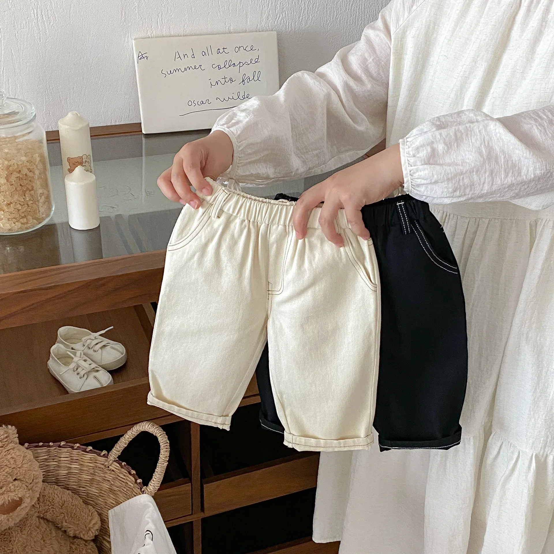 Pantalones para niños de 1 a 6 años, nueva ropa de otoño para niños, pantalones vaqueros informales de estilo recto para niños, pantalones de moda para chicas - imagen 3