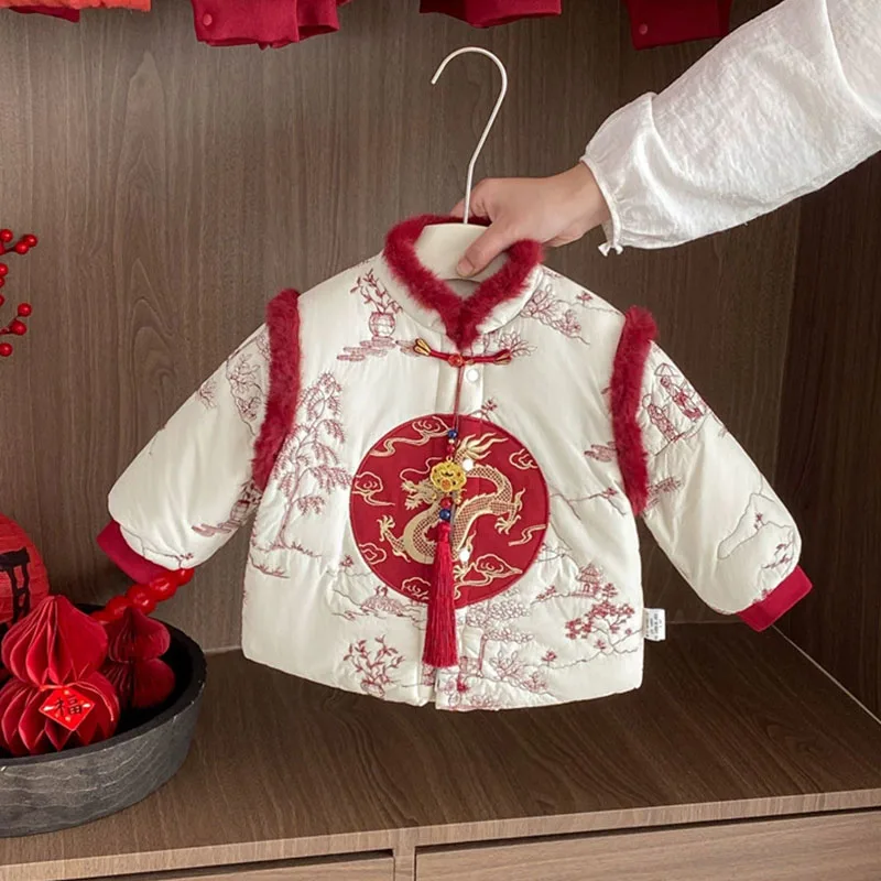 Conjunto polar bordado floral para niño - imagen 3