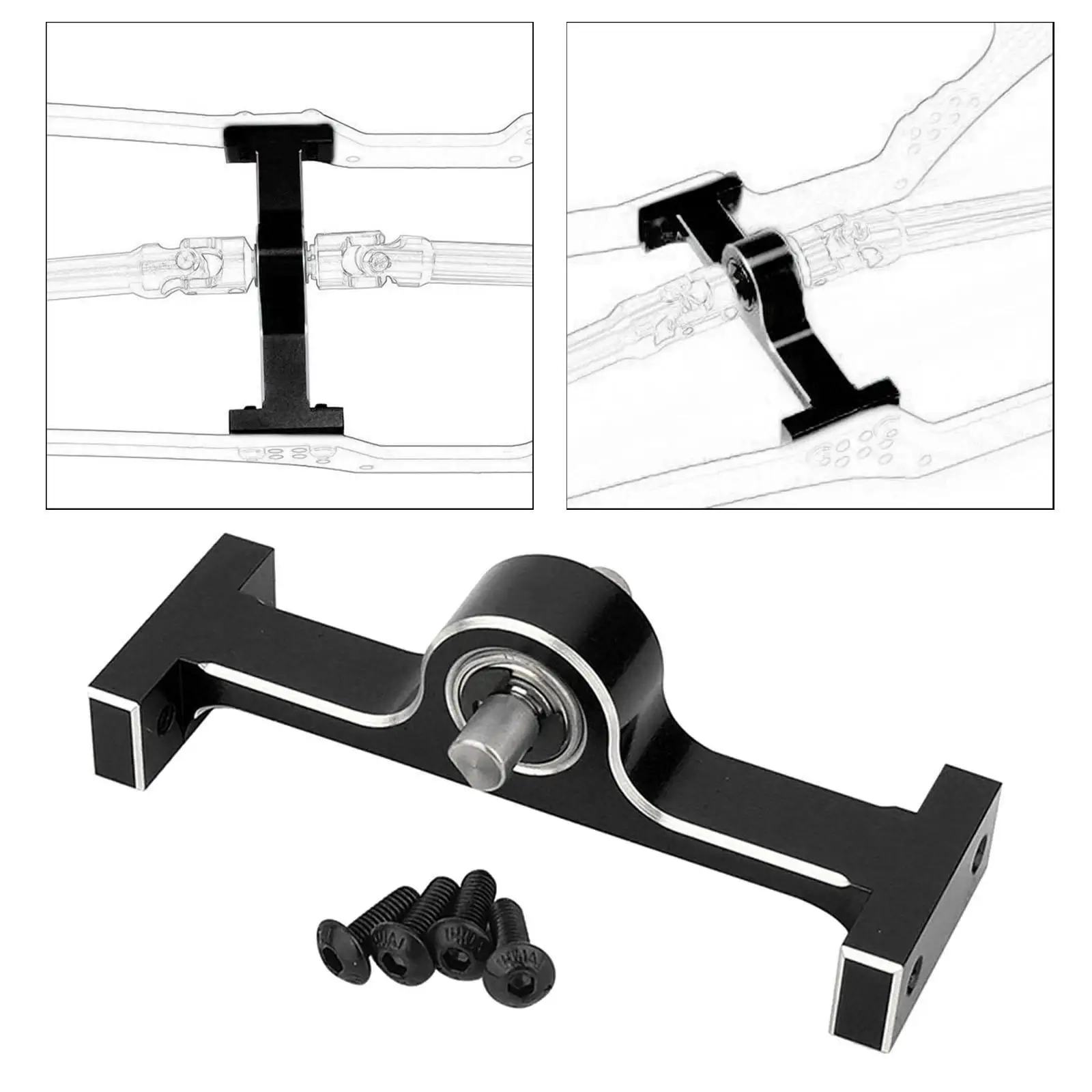 RC Metal Transfer Case RC Crawler Replacement Part Easy to Install Chassis Builder for Moa 1.9 Shafty Lcg RC Car Accessories