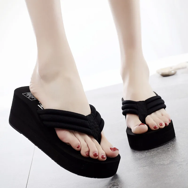 Sandalias bohemias flores plataforma para mujer – verano suela gruesa - imagen 4