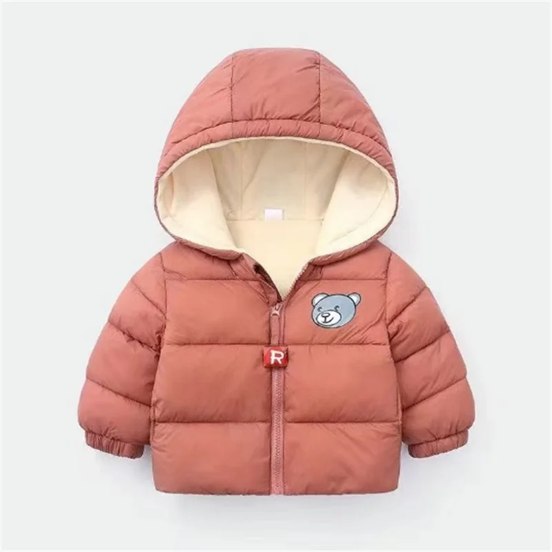 Abrigo acolchado de algodón con capucha para niños en invierno - imagen 2