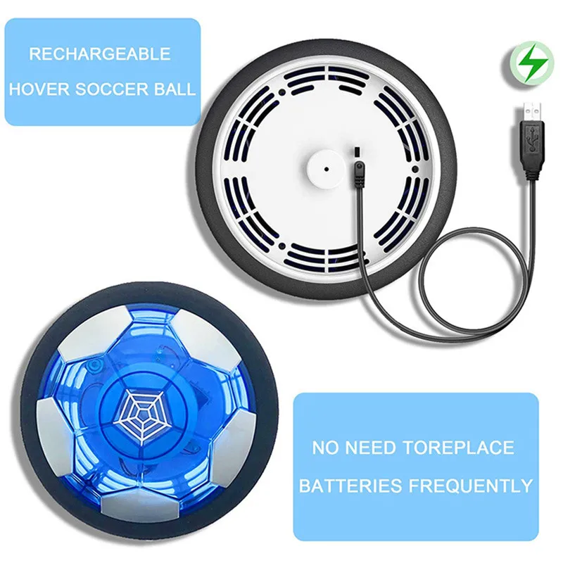 Balón de fútbol flotante eléctrico recargable para niños, juguete de fútbol flotante para interiores, juguete de fútbol interior y exterior, regalo de cumpleaños - imagen 5