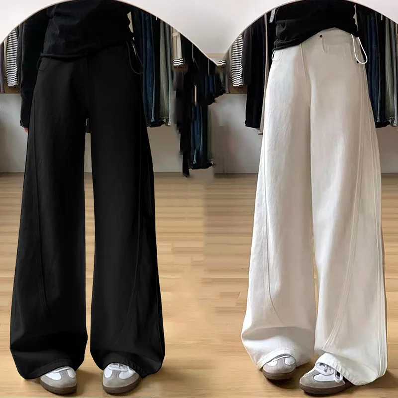 Pantalones maternity con soporte de vientre – Cintura alta elástica - imagen 2