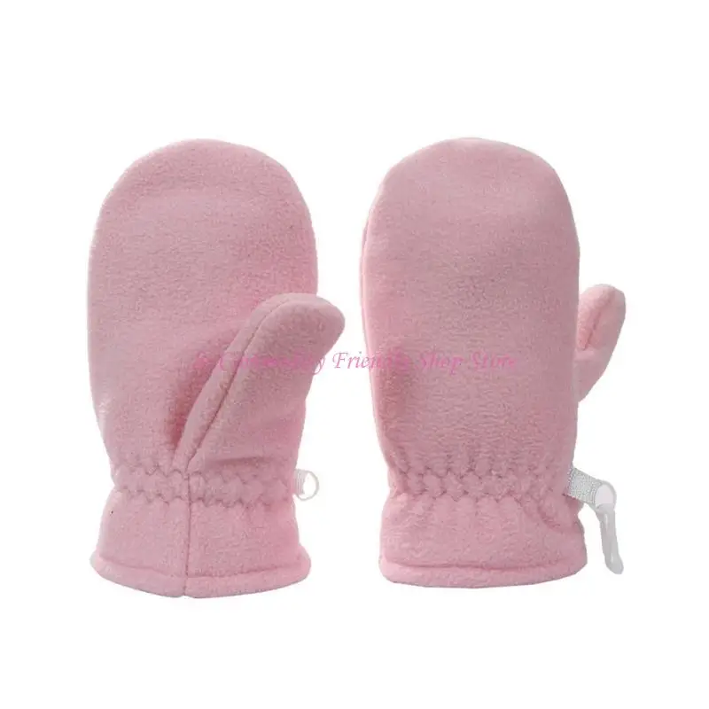 Guantes 85ae Guantes vellón calientes para 4-7T Baby Girl Bes Guesa mano suave y cómoda guantes portátiles para - imagen 2