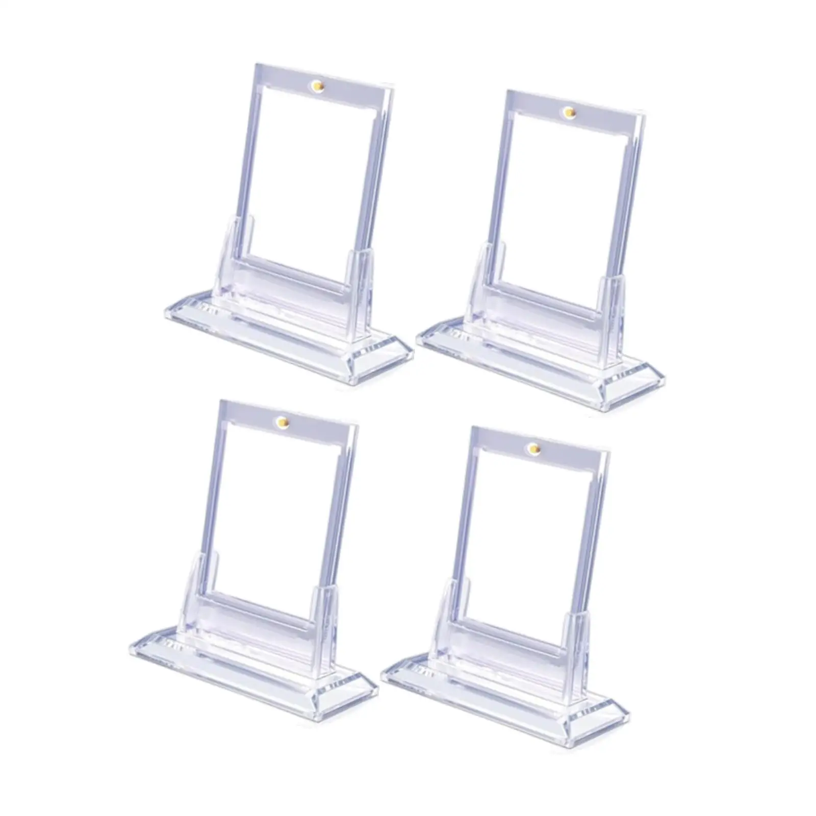 4x 35PT Card Holders Magnetic Transparent Card Sleeves Card Protectors for Collectible Game Cards Football Cards Trading Cards