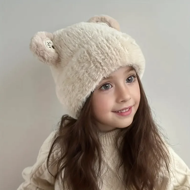 Gorro con protección para los oídos para niños y niñas de 6 a 11 años, gorro grueso y cálido con dibujos animados, bonito e informal, para invierno - imagen 5
