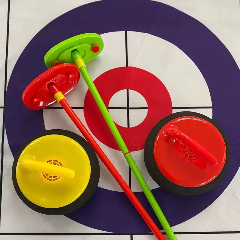 Juego de rizador, juego de juguetes para deportes de interior y exterior, bolas rizadas suspendidas eléctricas, lanzadera ligera, Hockey, juguetes para niños y niñas