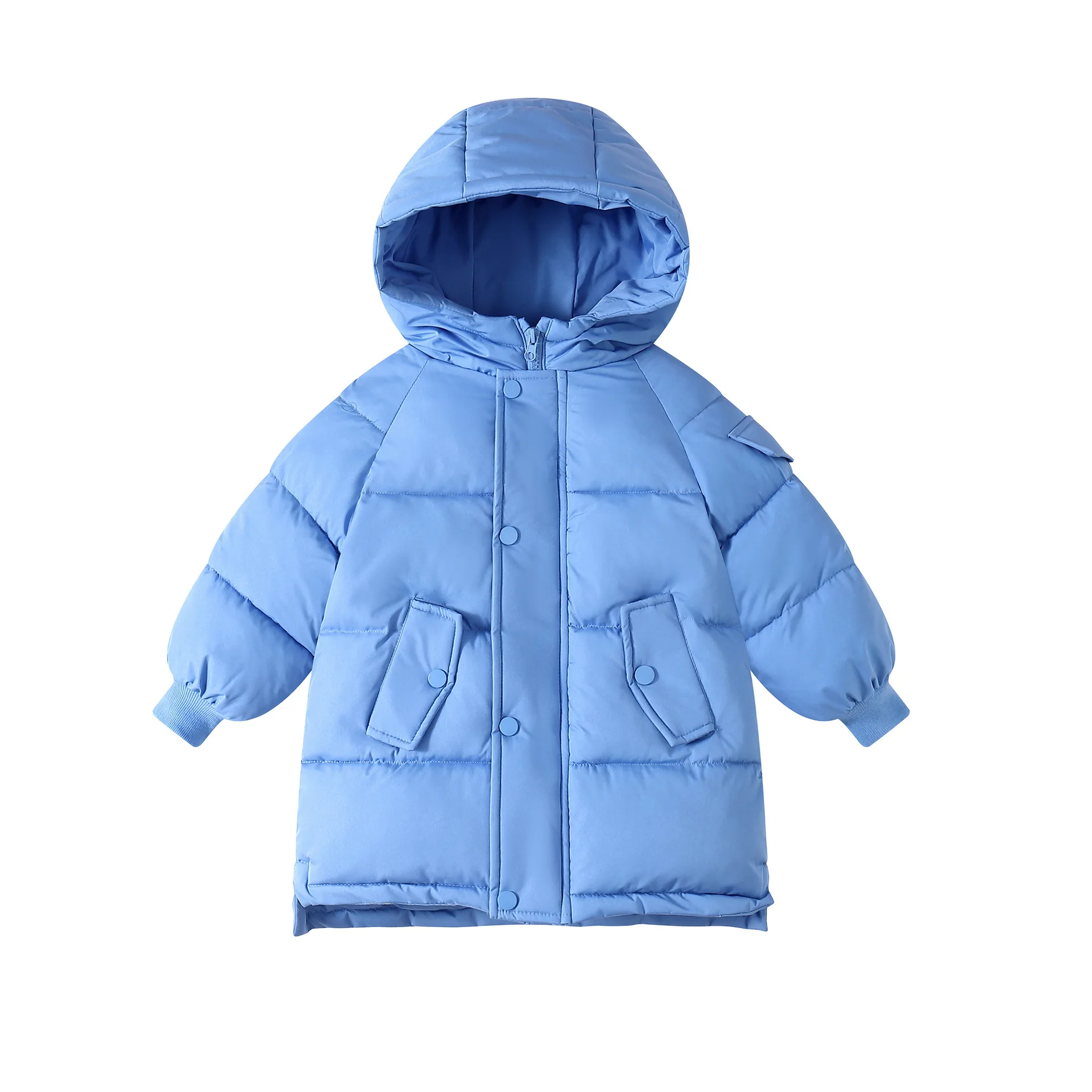 Nuevas chaquetas largas para niños, abrigos Parka gruesos y cálidos para adolescentes, abrigos Parka acolchados de algodón para niños y niñas, ropa grande para niños - imagen 5