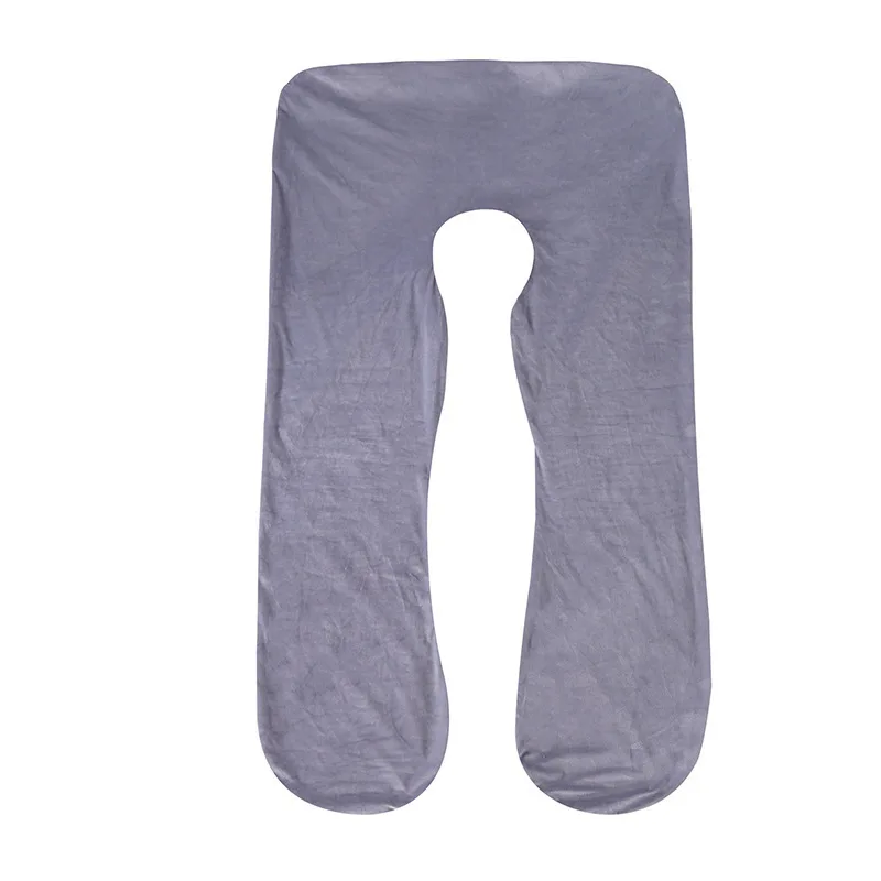 Funda almohada embarazada U forro polar lavable – dormir de lado