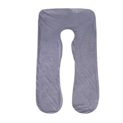 Funda almohada embarazada U forro polar lavable – dormir de lado