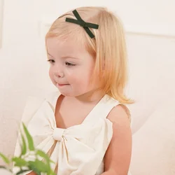 Diadema floral de encaje para recién nacida – Lazos en algodón