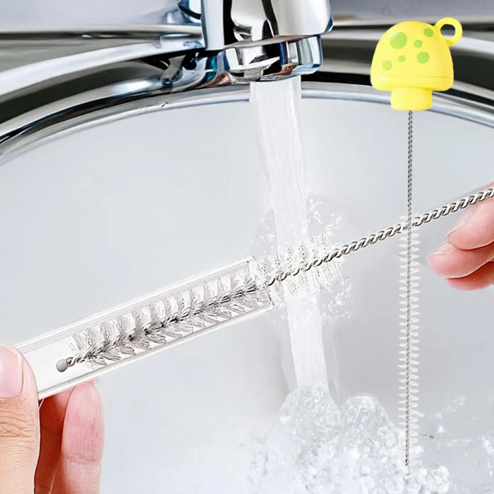 Cepillo limpiador largo para botellas y tazas – Juego reutilizable multipack - imagen 3