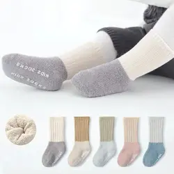 Calcetines de lana antideslizantes para bebé – Cálidos para otoño e invierno