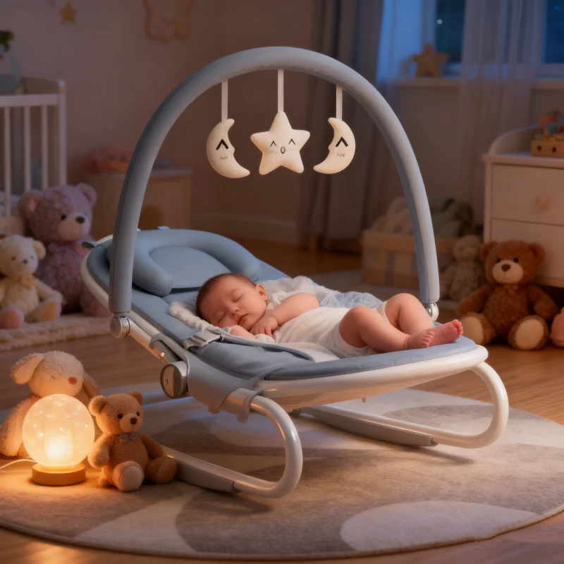 Cuna mecedora reclinable para bebé 6-24 meses - imagen 4