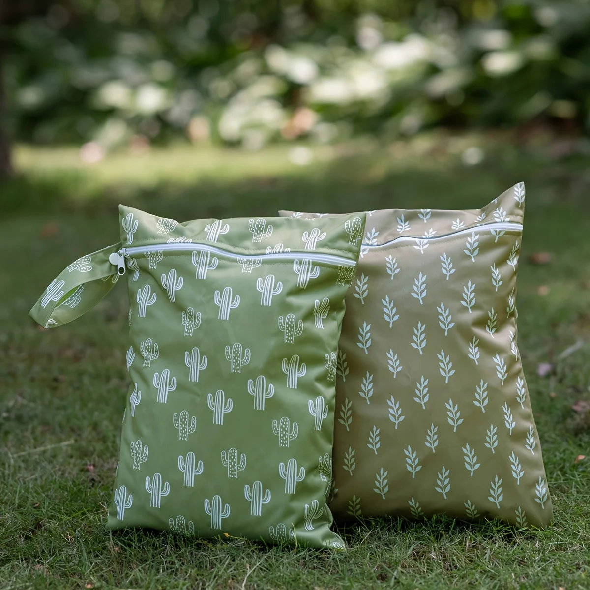 Bolsa de pañales de PUL reciclada para bebé, reutilizable, impermeable, 28cm x 36cm, 2 unidades por juego