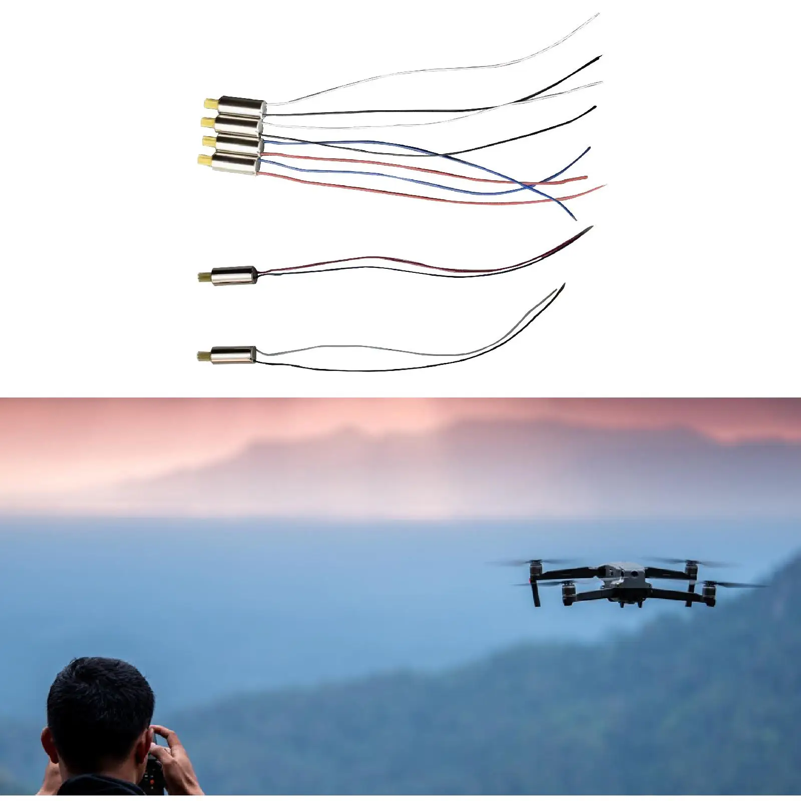 RC Drone Motor DIY Accessories DIY Modified Positive Negative Motor Replacement Spare Parts for E88Pro S85 E525 S89 Aircrafts