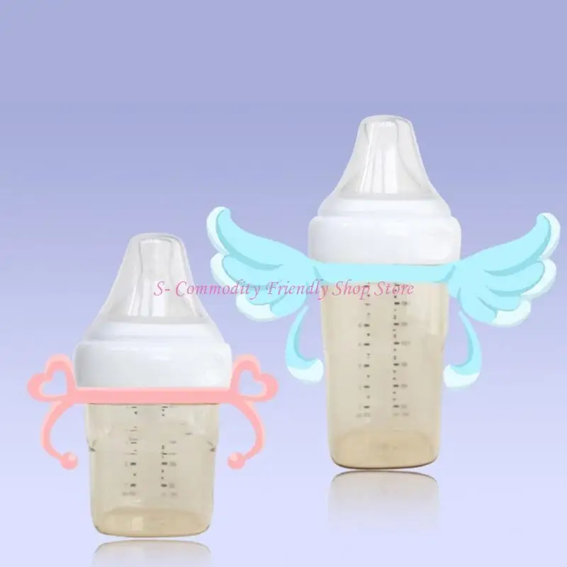 botella transitoria alimentación del bebé boca ancha 85AE maneja apretón fácil caña mano - imagen 4