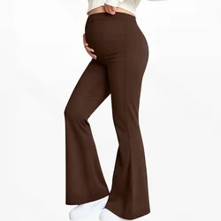 Pantalones de maternidad de cintura alta con soporte de barriga