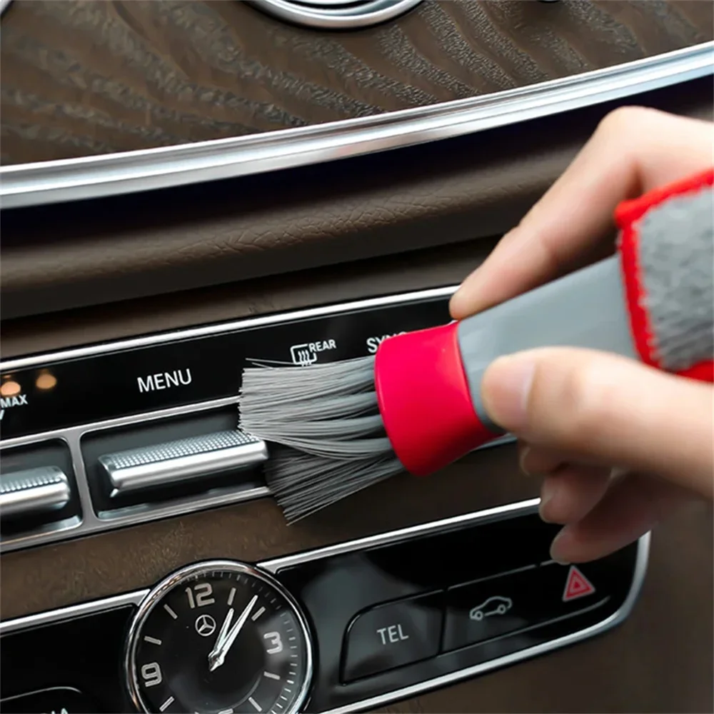 Herramienta de limpieza de ventilación de aire acondicionado de coche, cepillo de vacío multiusos, accesorios de Interior de coche, cepillo de limpieza multiusos - imagen 3