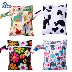 Bolsa impermeable para pañales de tela con cremallera - Mini