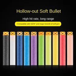 Dardos EVA 7,2 cm Nerf - Balas para pistola de espuma Elite