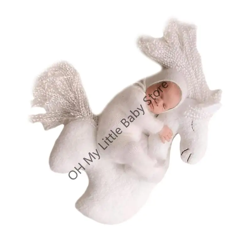 M76C Cartoon Single Horned Horse Props Posters Photo Fotografía Posando ayuda para crear recuerdos en casa o estudio - imagen 4