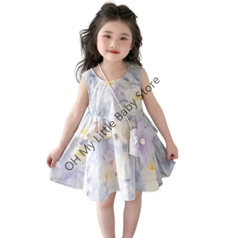 M76C 2pcs/Pack Girls Party Dress and Pearls Bols - imagen 2