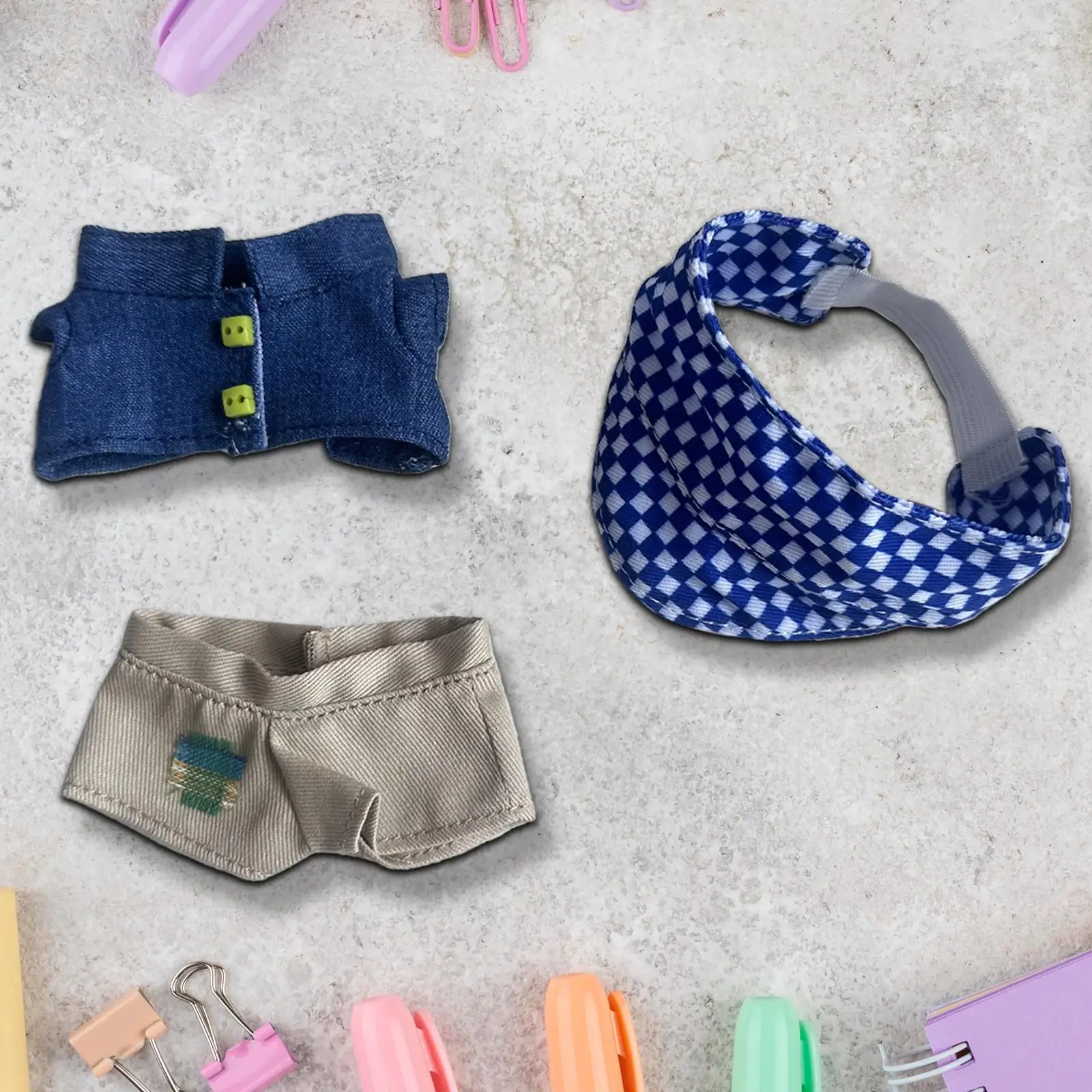 Miniature Doll Clothing for 17cm Dolls - DIY Dress Up Essentials