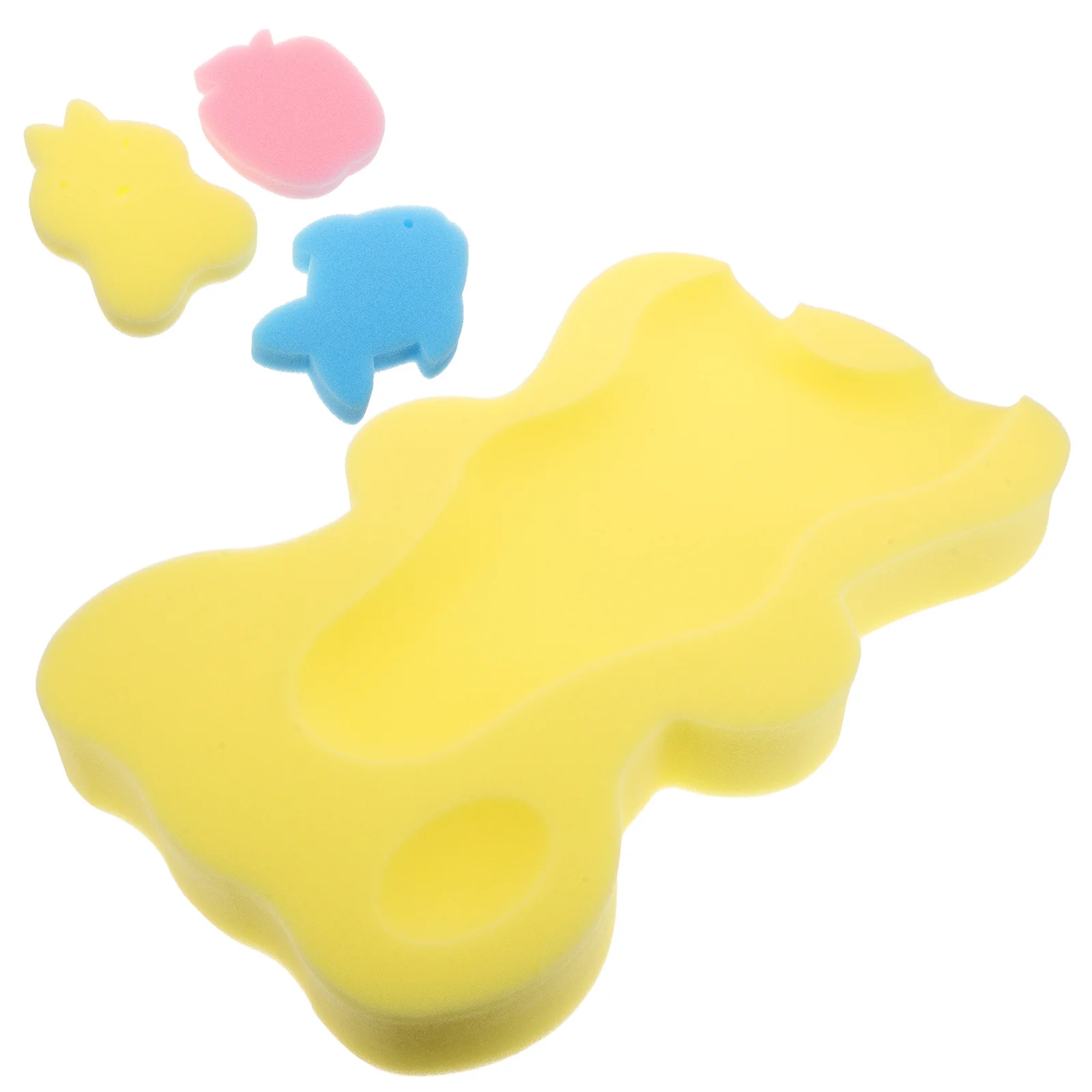 Cojín de baño para bebé, almohadilla de esponja gruesa para recién nacido, estera de soporte para baño infantil antideslizante, cojín para bañera de bebé, inserto para bañera infantil suave y cómodo