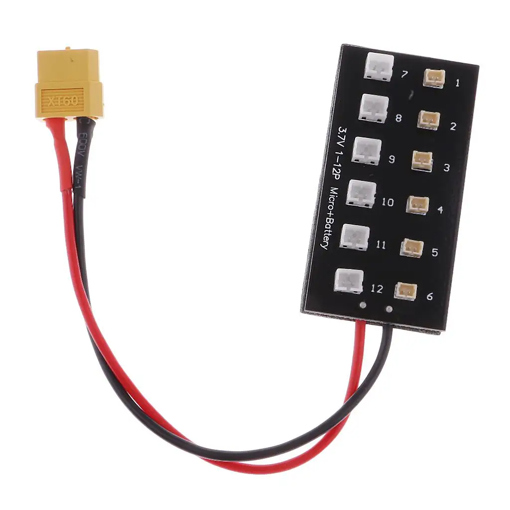 1S 3.7 Board Micro JST & JST-PH XT60 Plug Parallel Connection