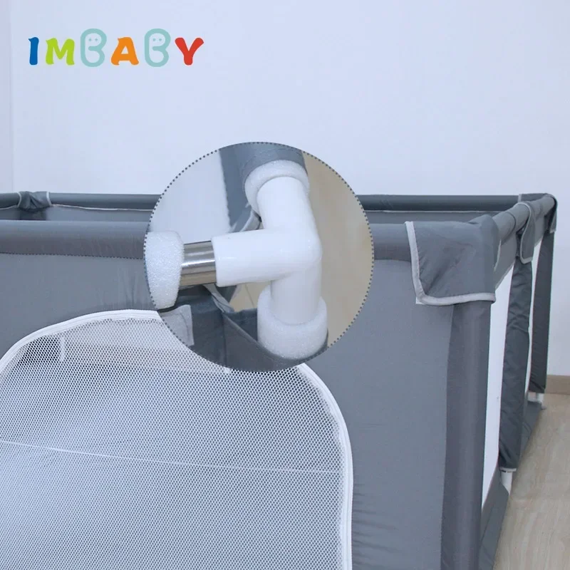 IMBABY corralito para bebés amplio y seguro, parque de juegos - imagen 4