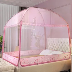 Mosquitera plegable morada para bebé – Malla transpirable