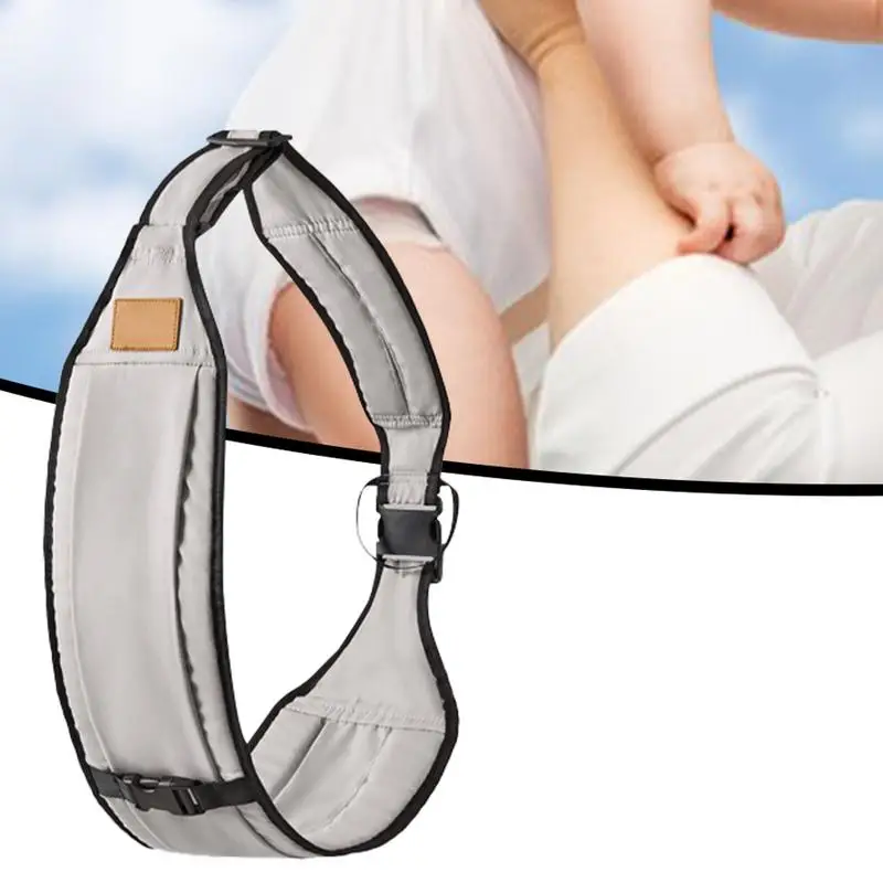 Portabebés frontal gris transpirable – Soporte ergonómico ajustable - imagen 3