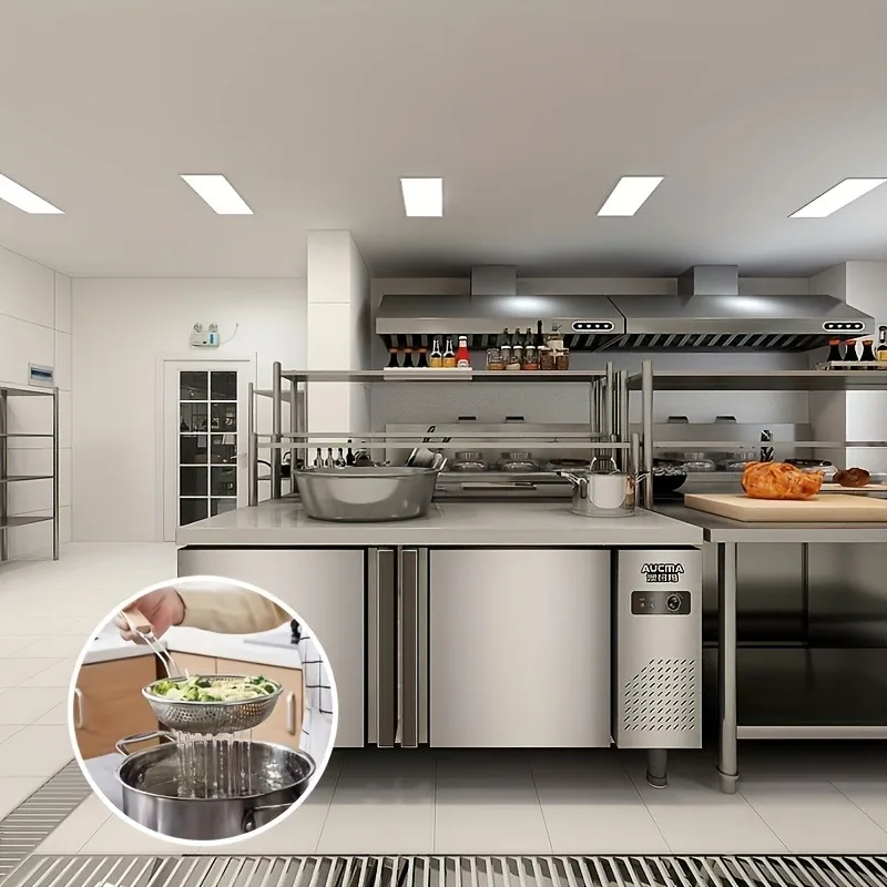 Cuchara espumadera de malla fina de acero inoxidable: colador con mango de madera, ideal para pasta/fideos y filtro de grasa - imagen 5