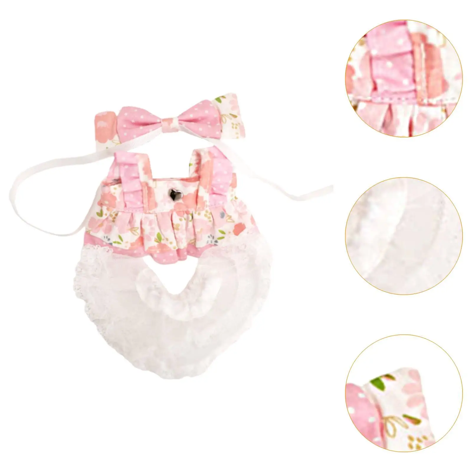 20cm Plush Doll Dress Doll Clothing for Little Girls, Gift DIY Doll Toy Pendant