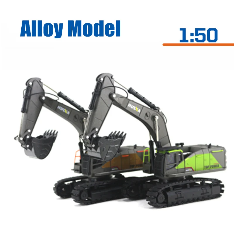 Huina Excavadora de aleación 1:50 para niños-Juguete de construcción - imagen 5