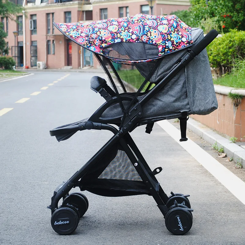 Toldo parasol extensible para cochecito con protección solar
