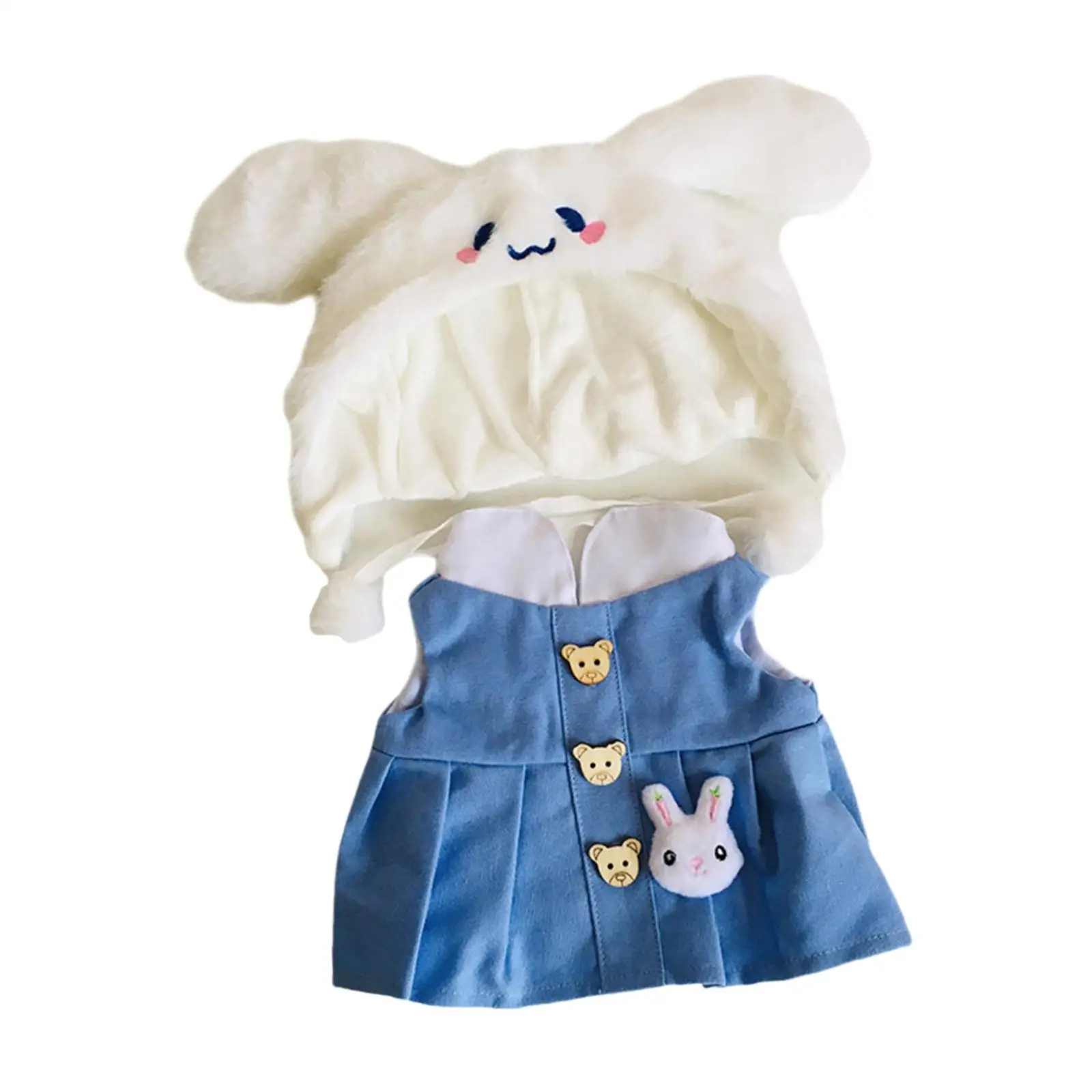 Chic Doll Outfit Set with Dress and Hat for Girls' Birthday Bash