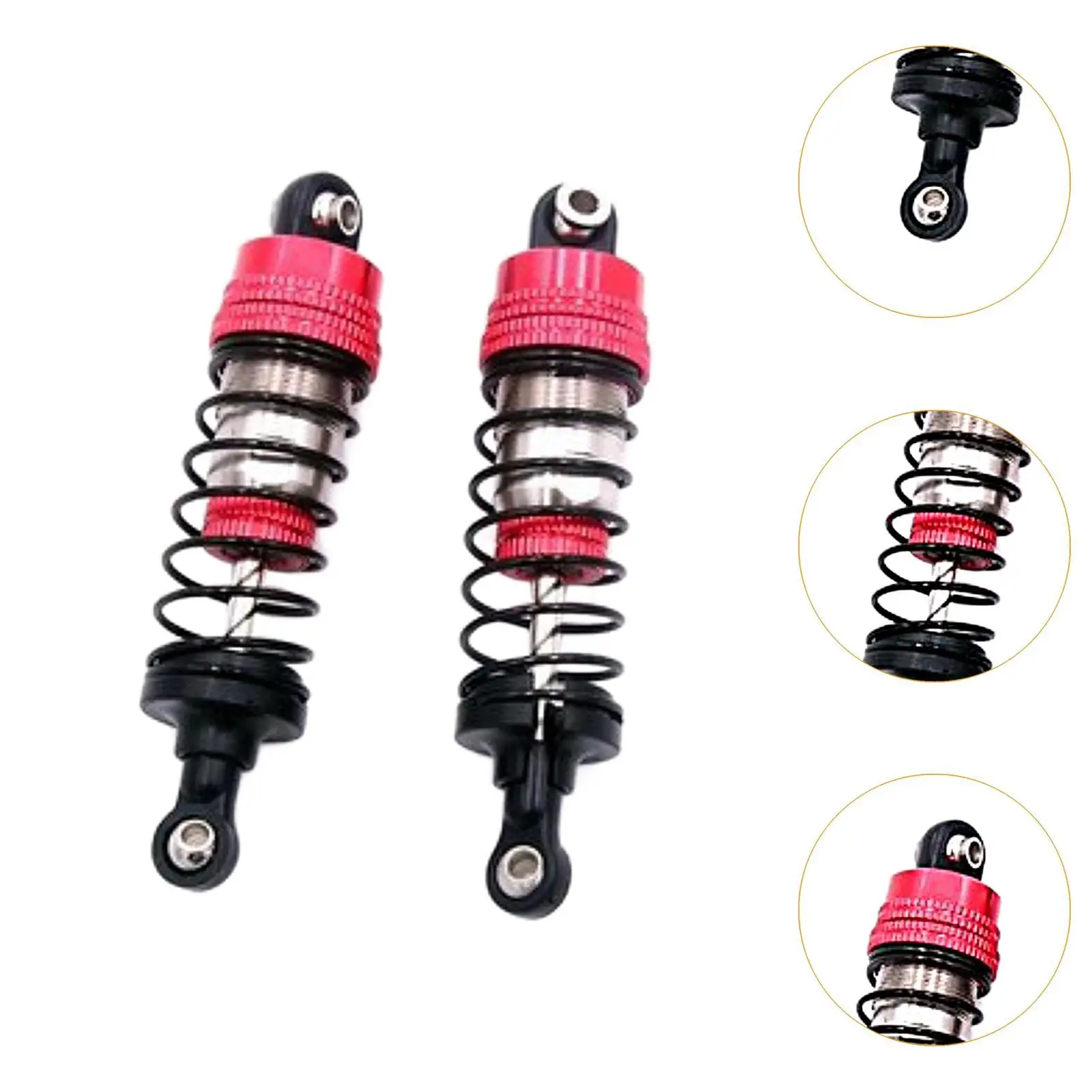 2 Pieces RC Shock Absorbers Replacement Accessory Hydraulic Shock Absorbers for 16101 16102 1/16 RC Vehicles RC Crawler RC Truck