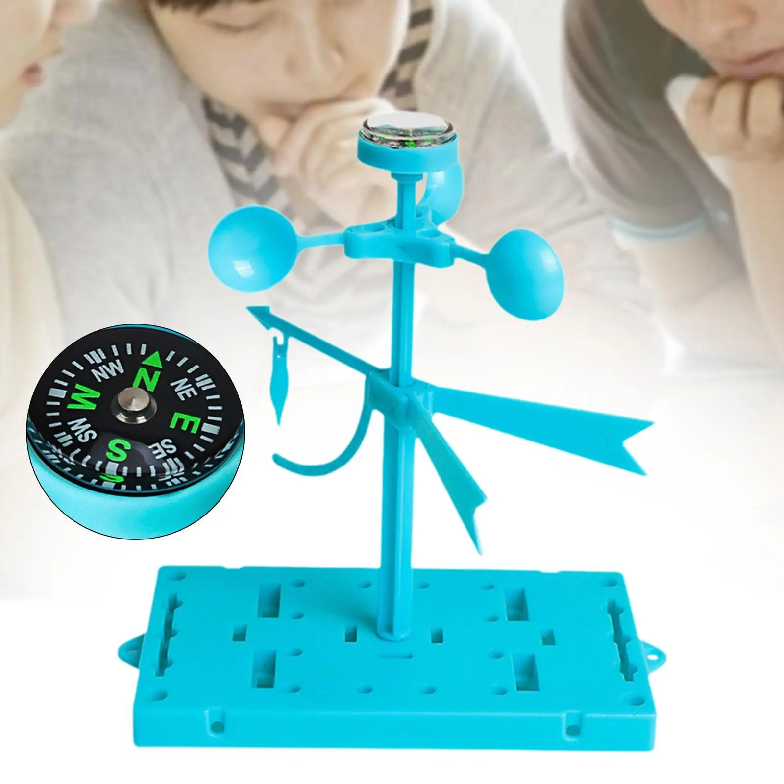 Modelo de paletas de viento científicas, indicador de dirección del viento, paletas de clima físico, modelo de medición, montaje DIY para regalo, adolescentes y niños - imagen 3
