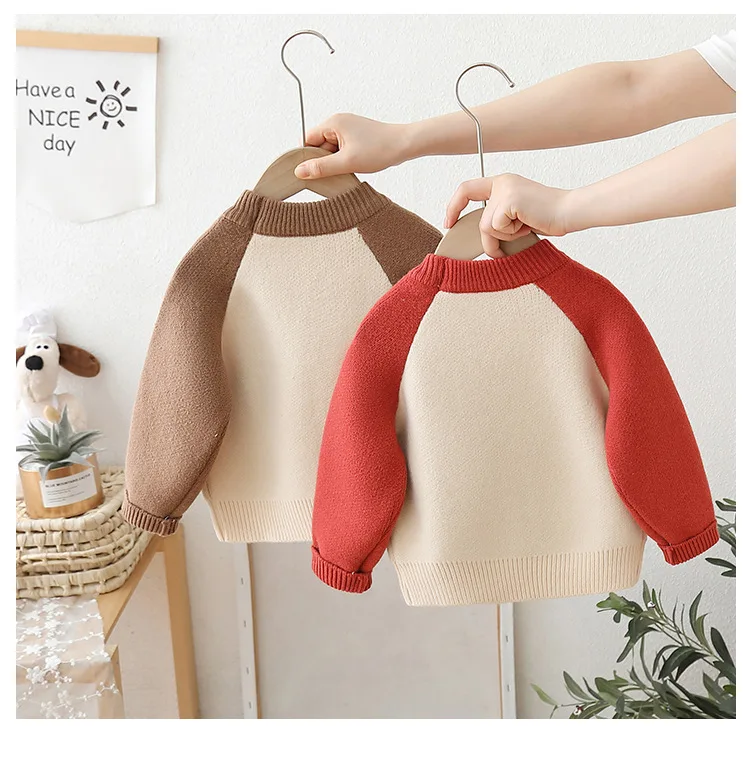 Jersey de lana para niñas de otoño e invierno, tejido exterior - imagen 2