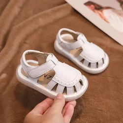 Sandalias de cuero genuino para bebé y niño - Verano antideslizantes