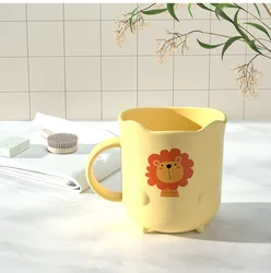 Taza de enjuague infantil portátil y duradera con dibujos animados