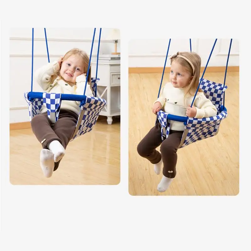 Columpio divertido para niños pequeños, conjunto de columpio para interior y exterior, accesorios ajustables para patio de juegos - imagen 2