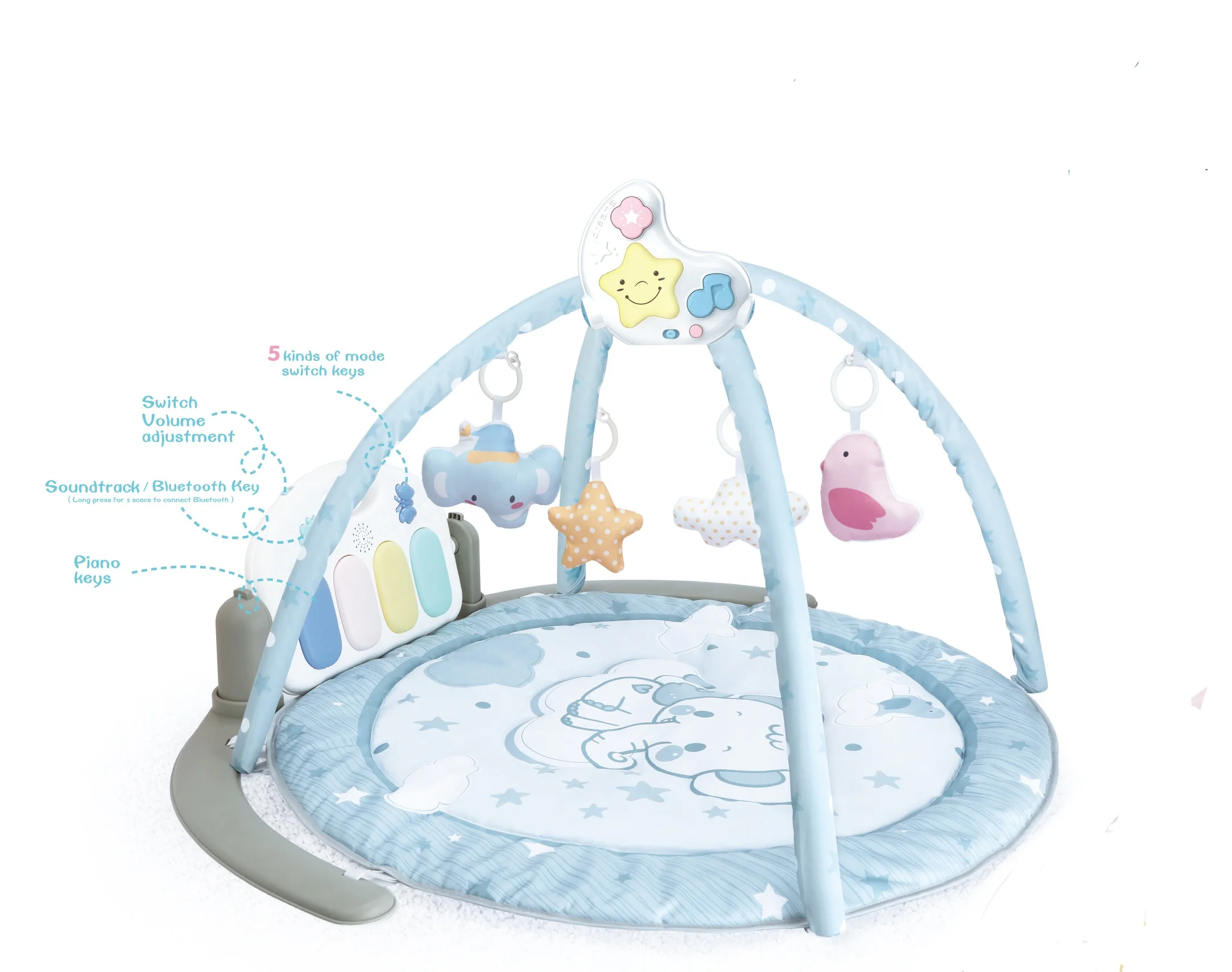 Noticias, juguetes educativos para edades tempranas, estante de Fitness multifuncional, gimnasio para bebé, juego de Piano, estera para dormir, juguetes de interior para niños