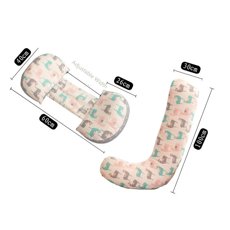 Almohada lateral de embarazo con soporte para cintura – Algodón lavable - imagen 5